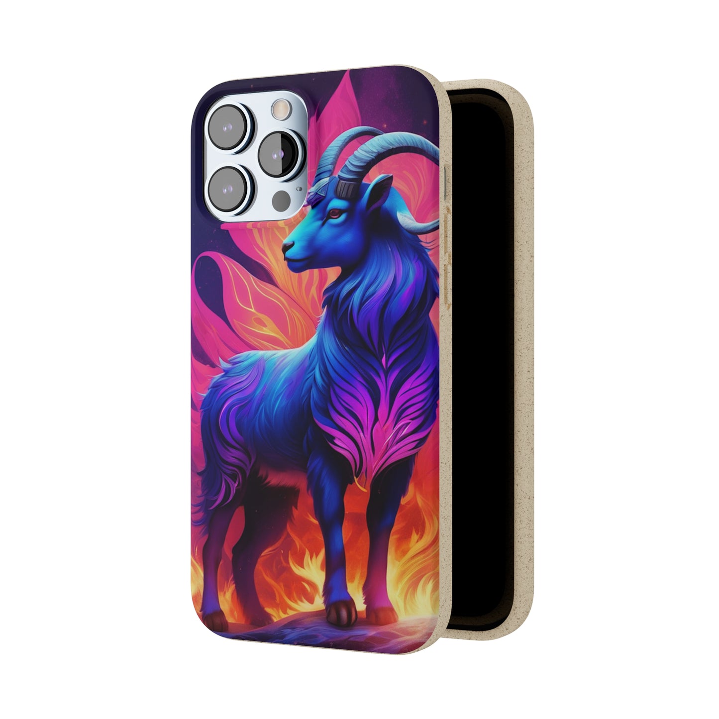 Pink Peculiar Goat Biodegradable Case