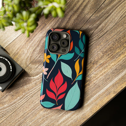 Red Leaf Design Pattern Tough Case