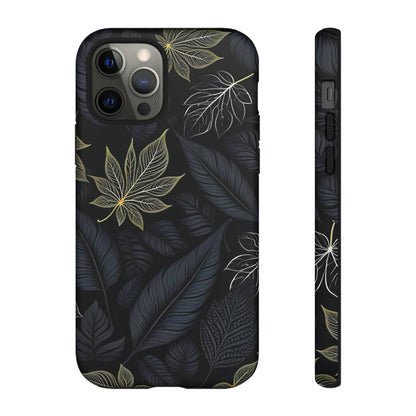 Grey Leaf Pattern Tough Case