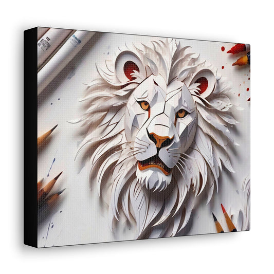 Lion 3D Art Canvas