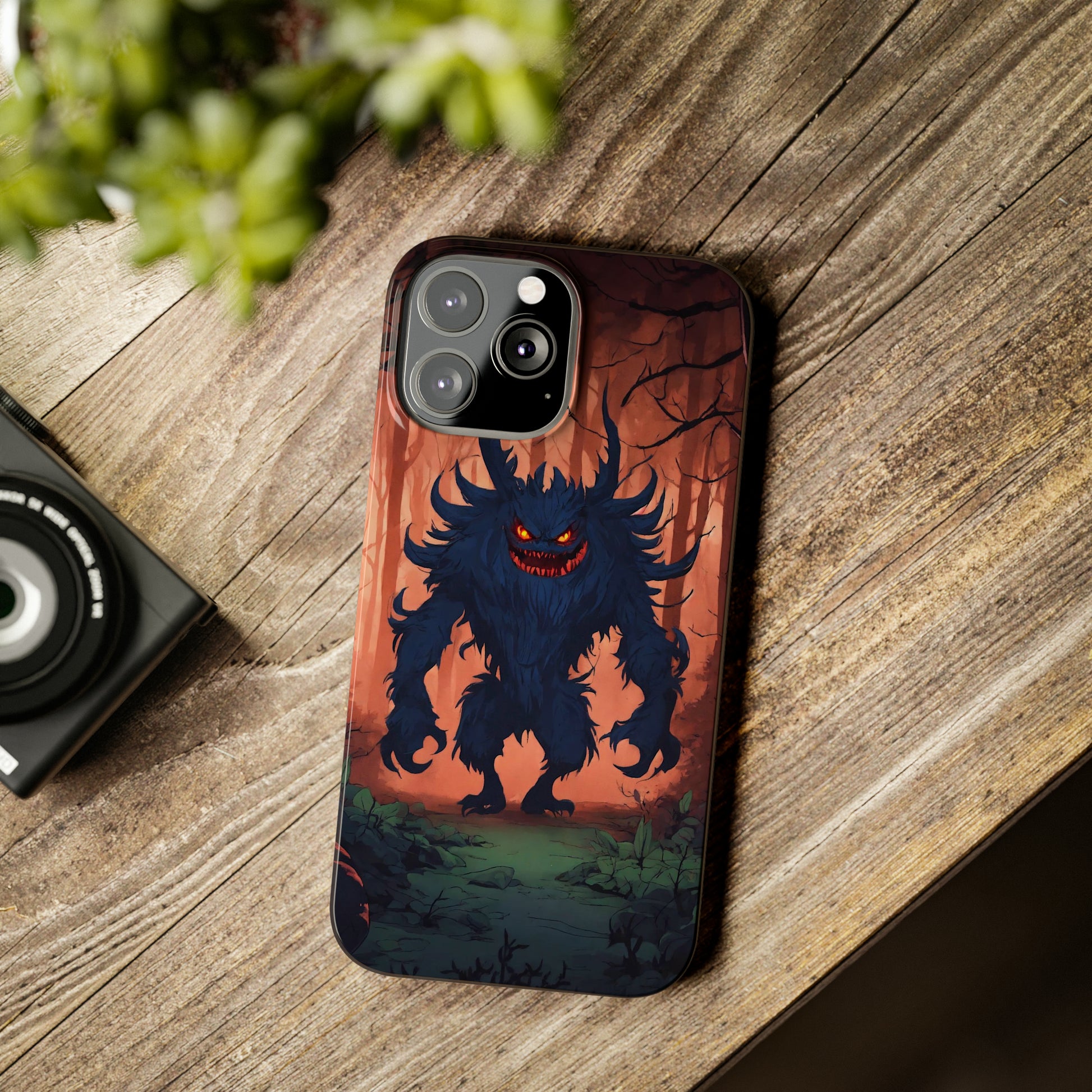 Terrifying Monster Slim Phone Case - Colorwink