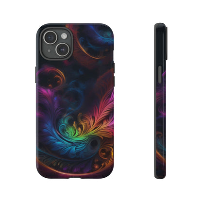 Dark Feather Pattern Tough Case