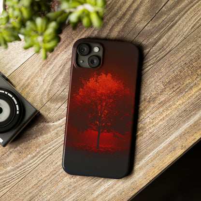 Red Tree Slim Phone Case - Colorwink