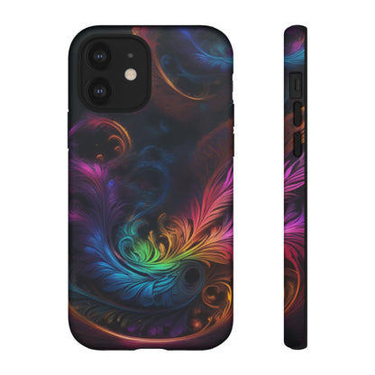 Dark Feather Pattern Tough Case