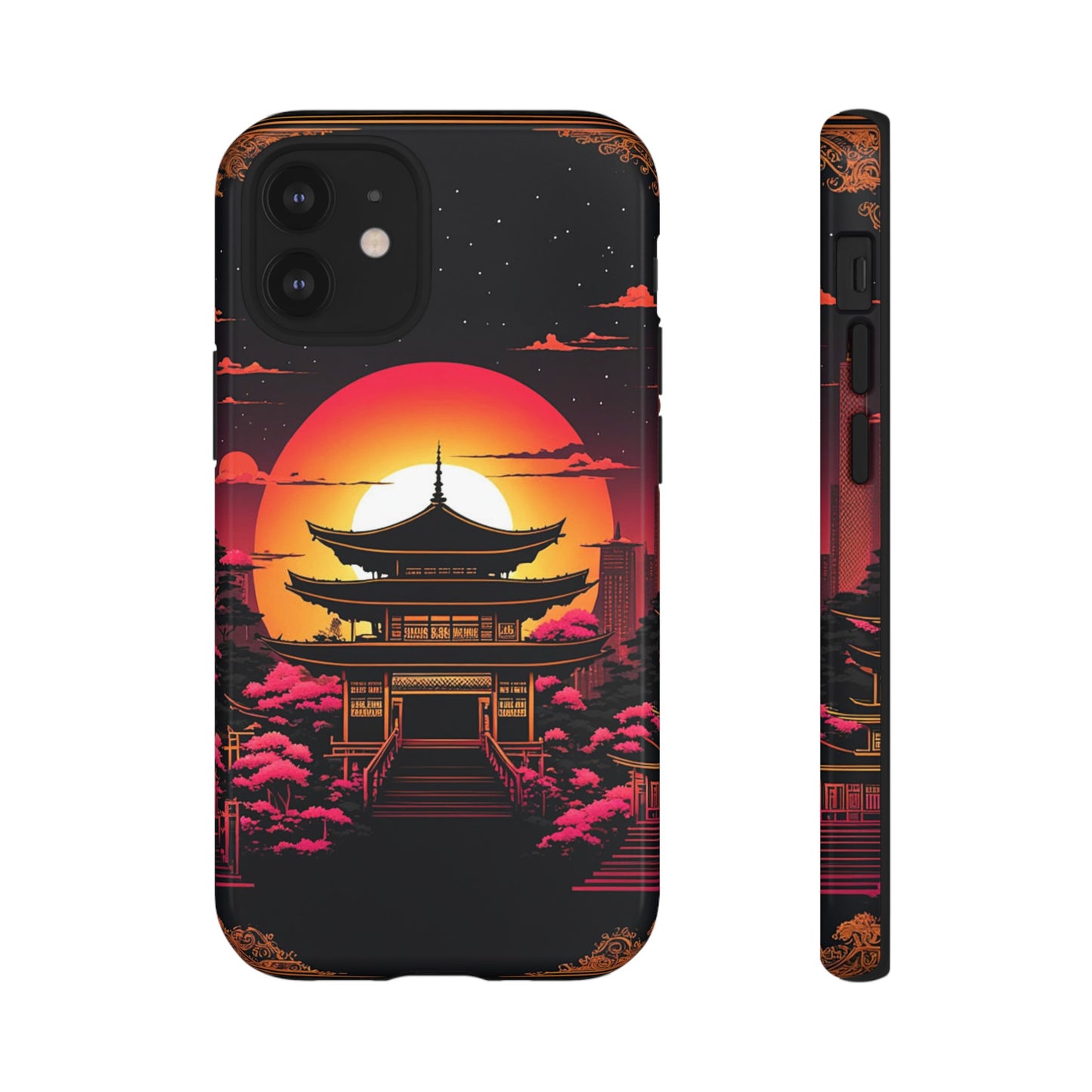 Sunset behind Pagoda Tough Case