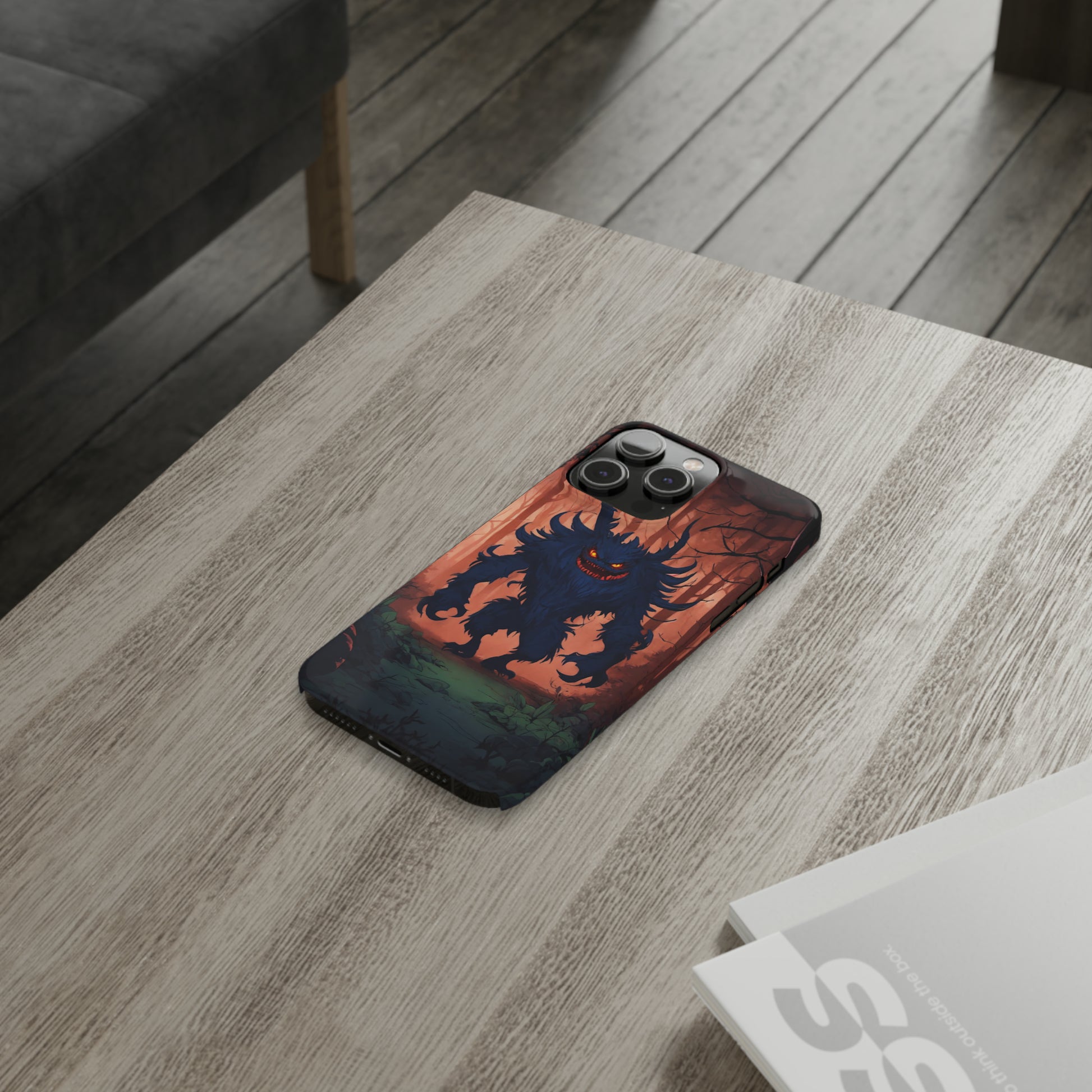 Terrifying Monster Slim Phone Case - Colorwink