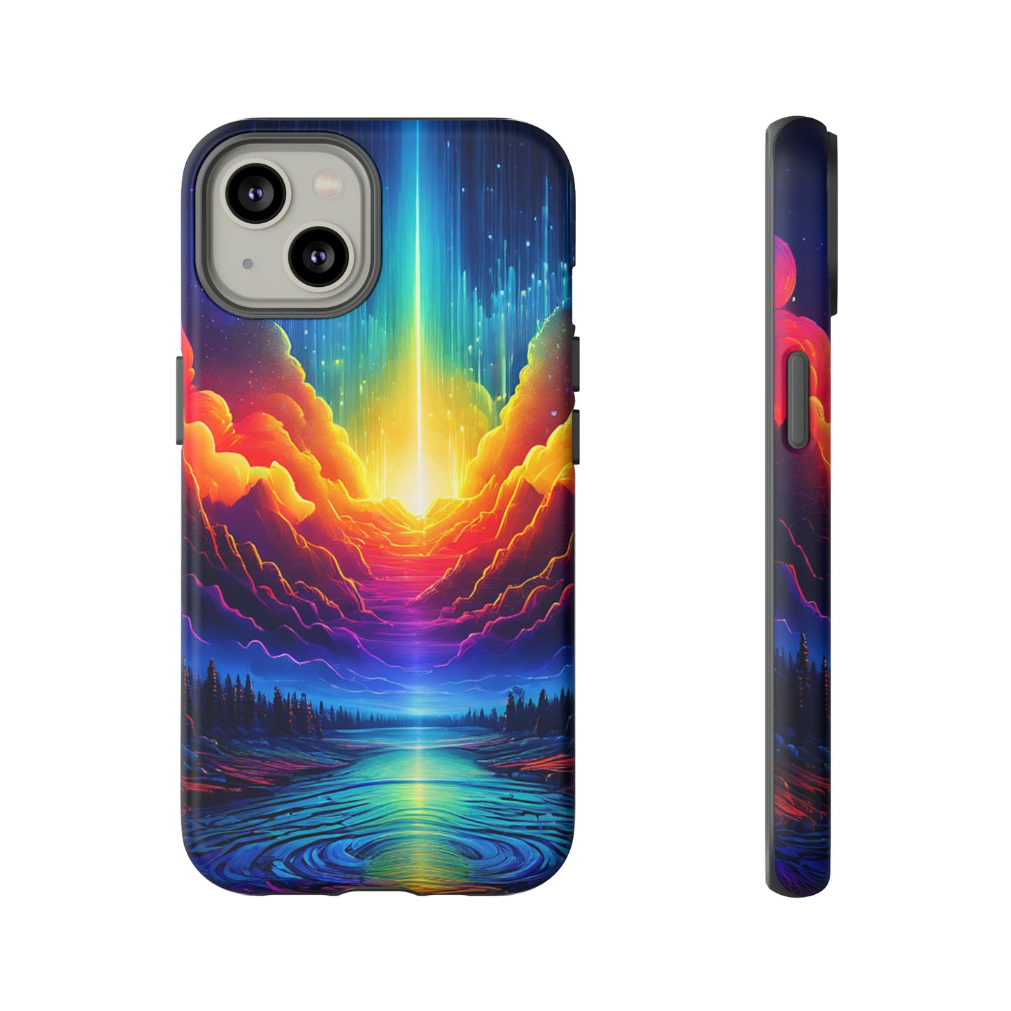 Rainbow Clouds Tough Case