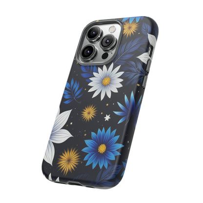 Blue Leaf Pattern Tough Case