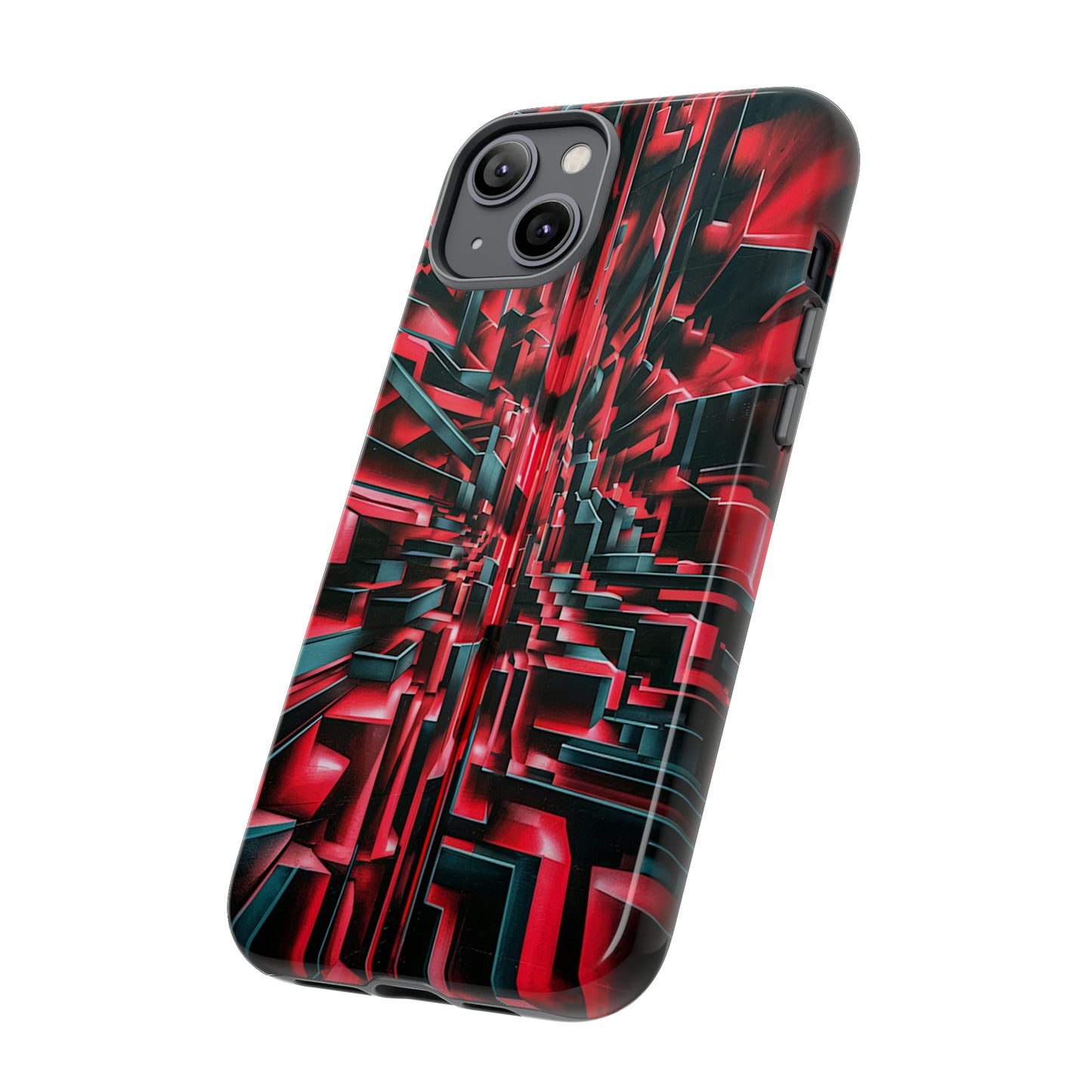 Red Illusion Art  Pattern Tough Case