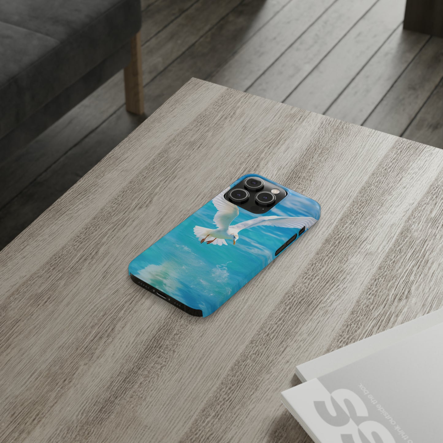 White Gull Slim Phone Cases - Colorwink