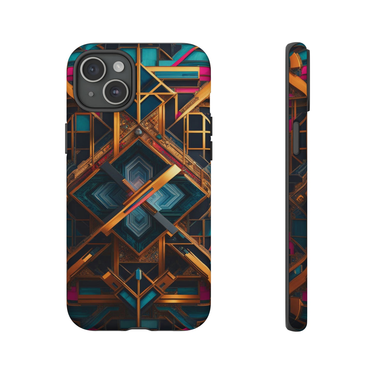 Abstract Tesseract Tough Case