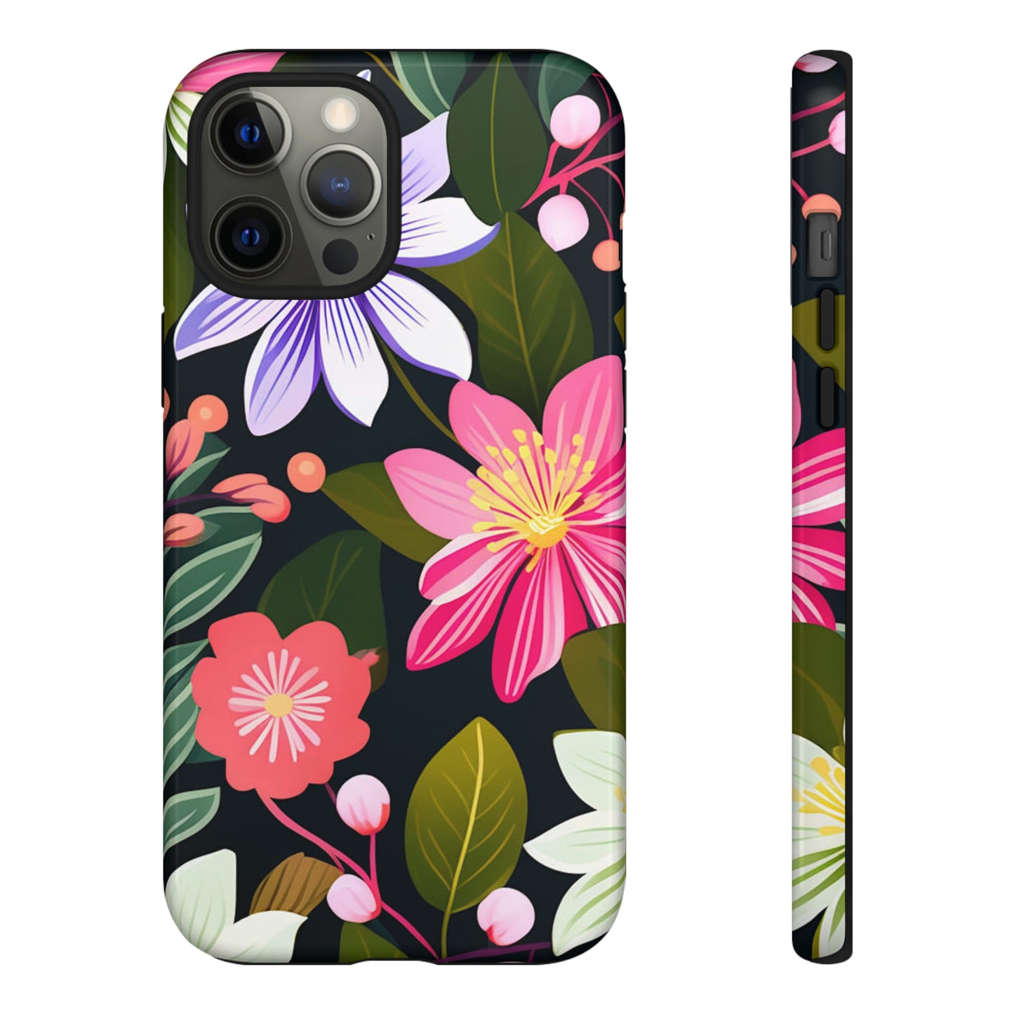 Pink Flower Pattern Tough Case