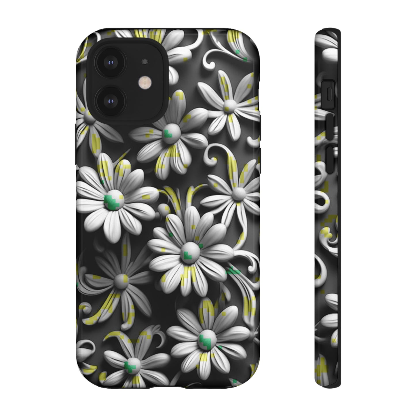 White Flowers Tough Case