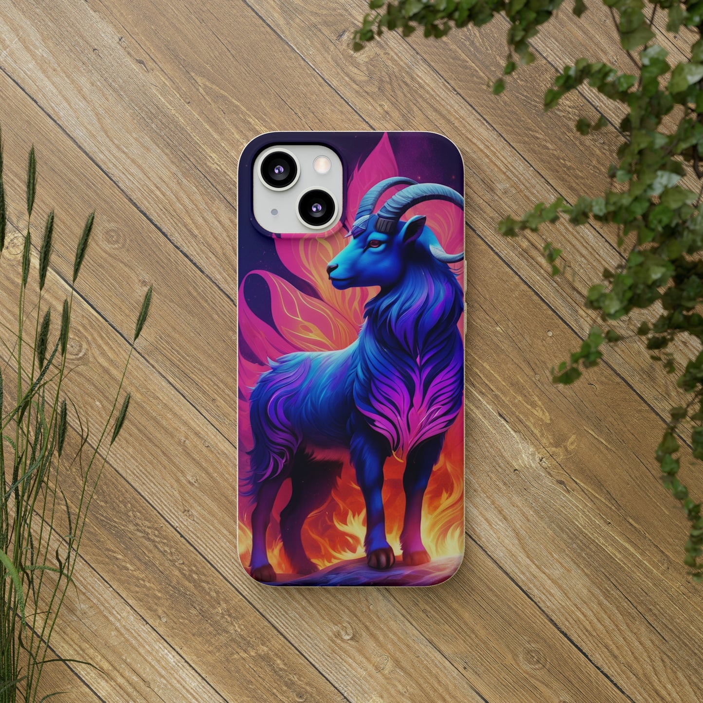 Pink Peculiar Goat Biodegradable Case