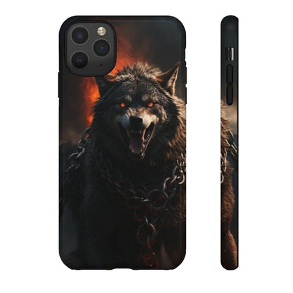 Wolf chained Tough Case