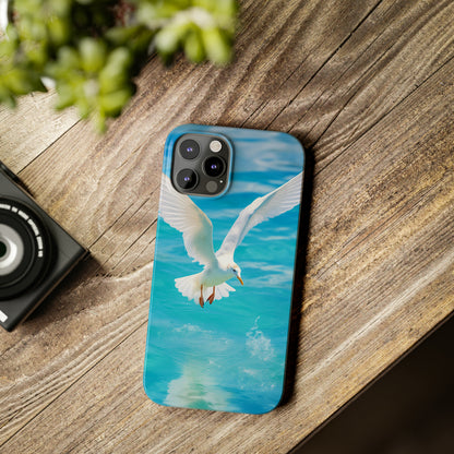 White Gull Slim Phone Cases - Colorwink