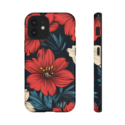 Red Dandelion  Art Design Pattern Tough Case