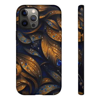 Golden Leaf Pattern Tough Case