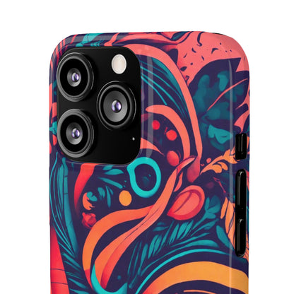 Abstract Flowers Snap Case - Colorwink