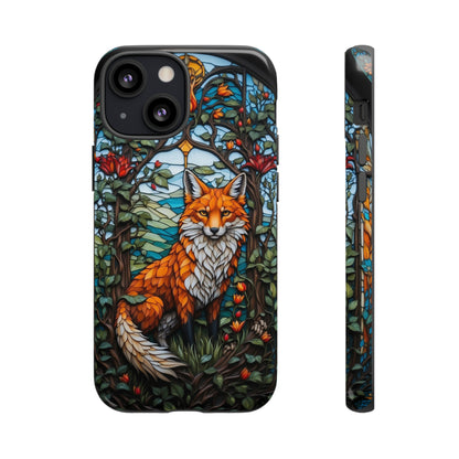 Stained Glass Art of a Fox Tough Case