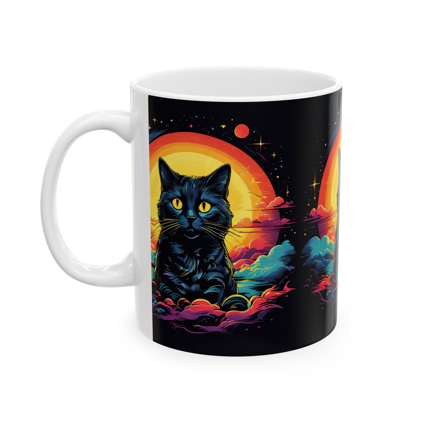 Black Cat Coffee Mug