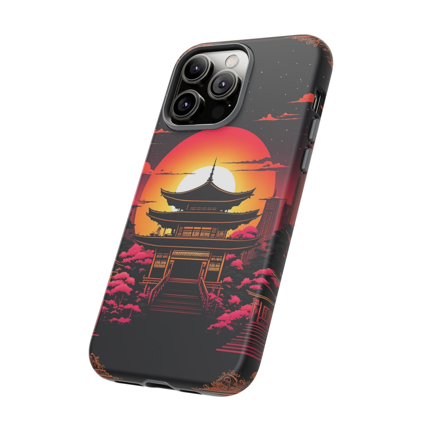 Sunset behind Pagoda Tough Case