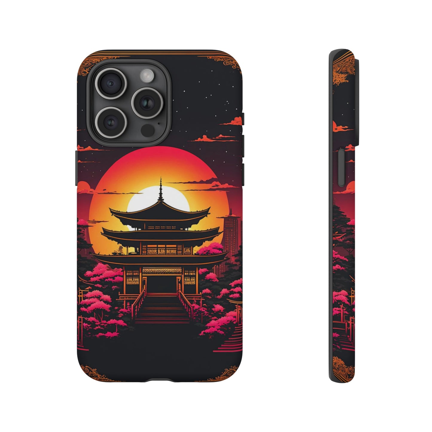 Sunset behind Pagoda Tough Case