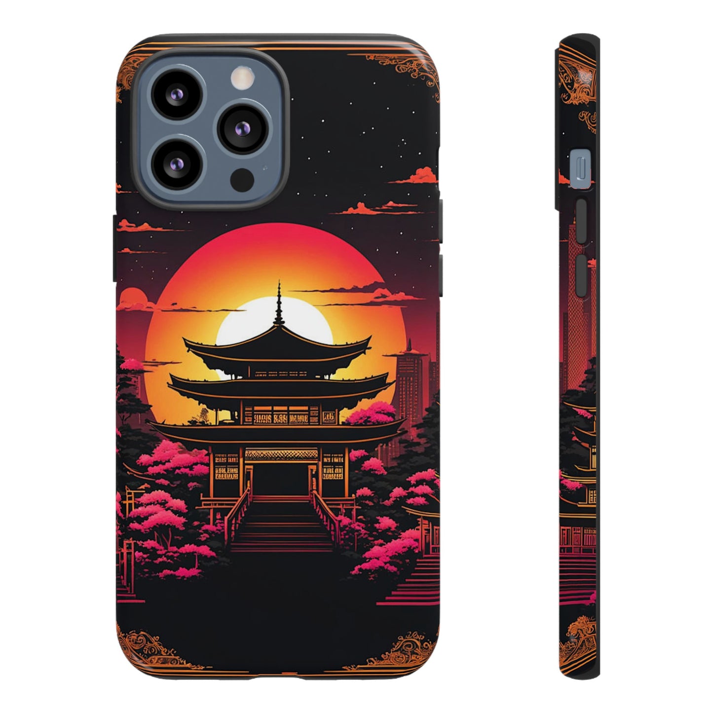 Sunset behind Pagoda Tough Case