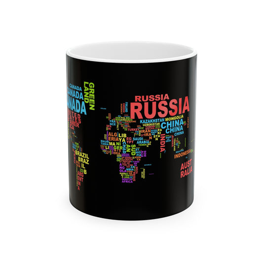 World Map Coffee Mug