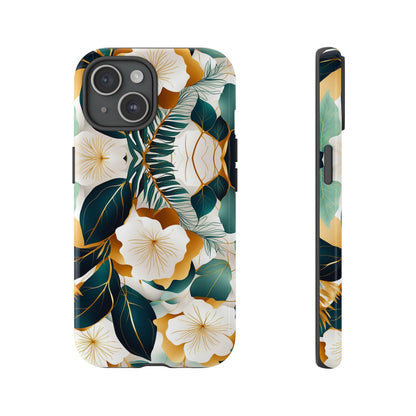 White Flowers Tough Case