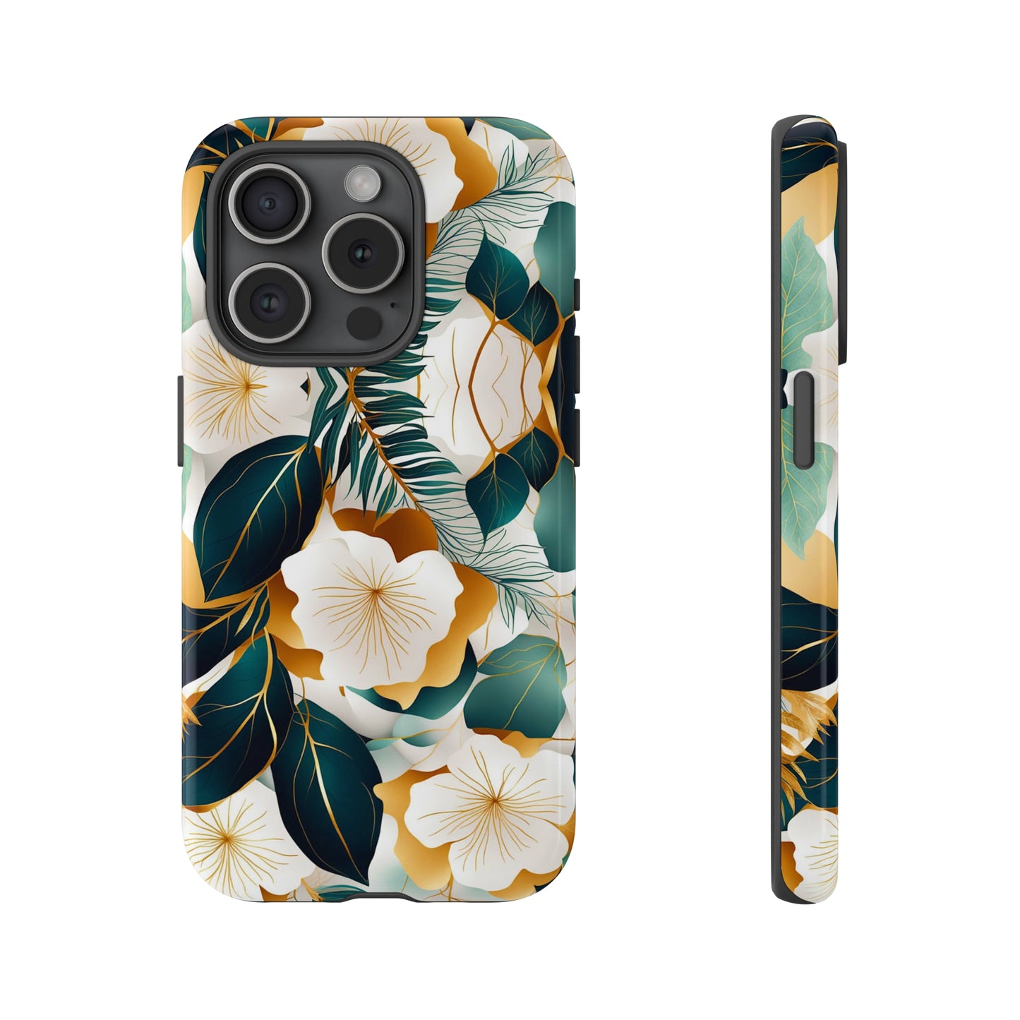 White Flowers Tough Case