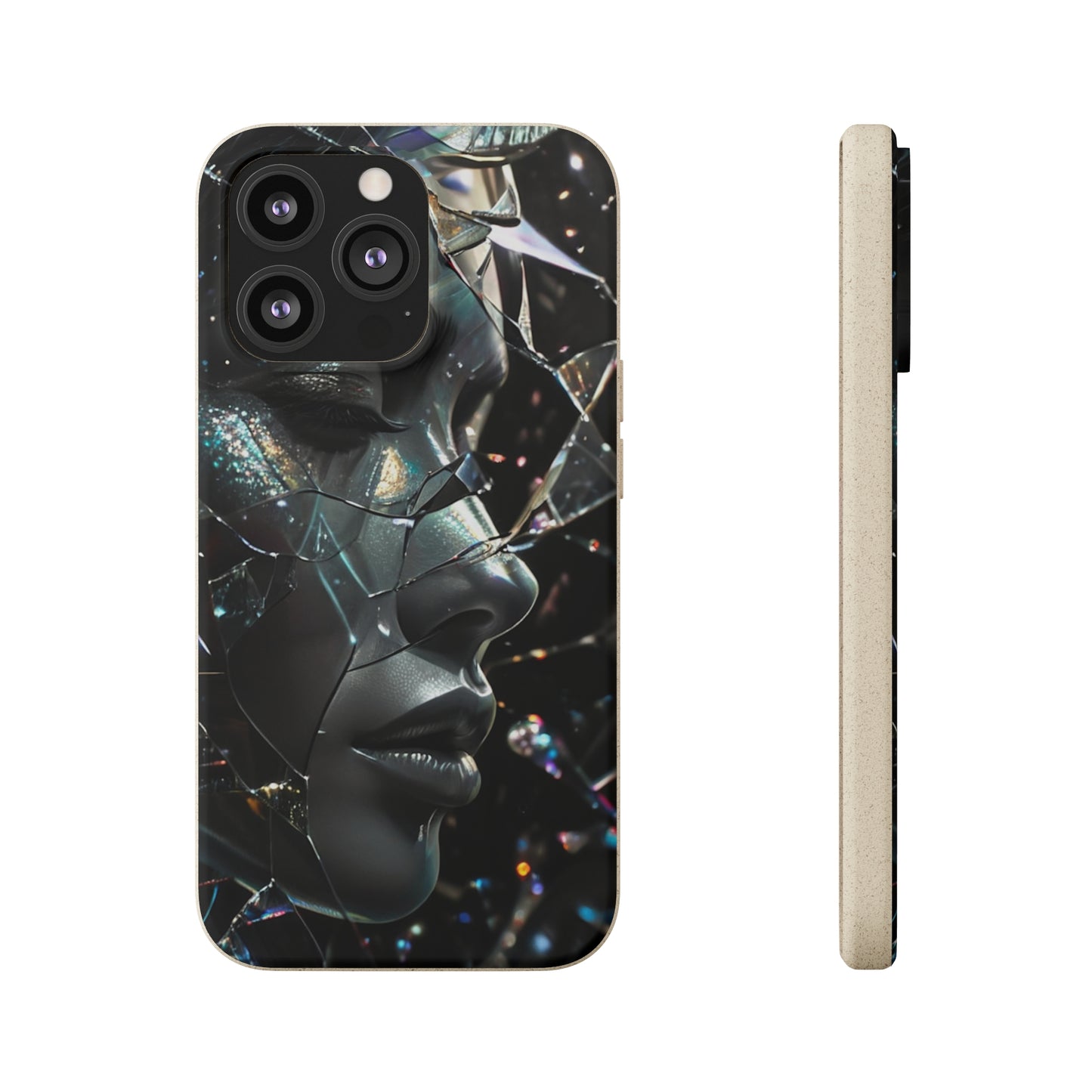 Fractured Glass art Biodegradable Case