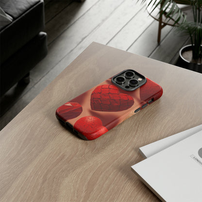 Red Heart Design Pattern Tough Case