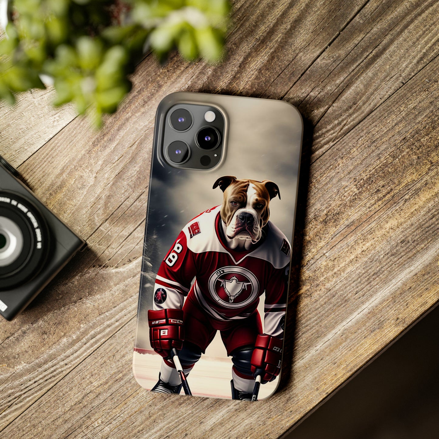 Ice Hockey Player Slim Phone Case - Colorwink