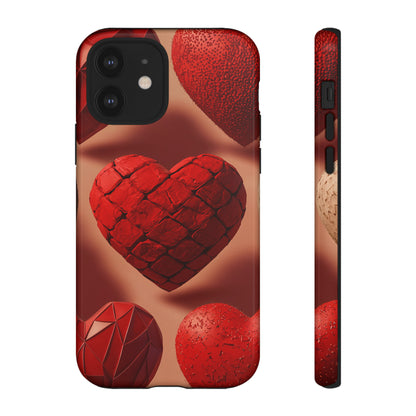 Red Heart Design Pattern Tough Case