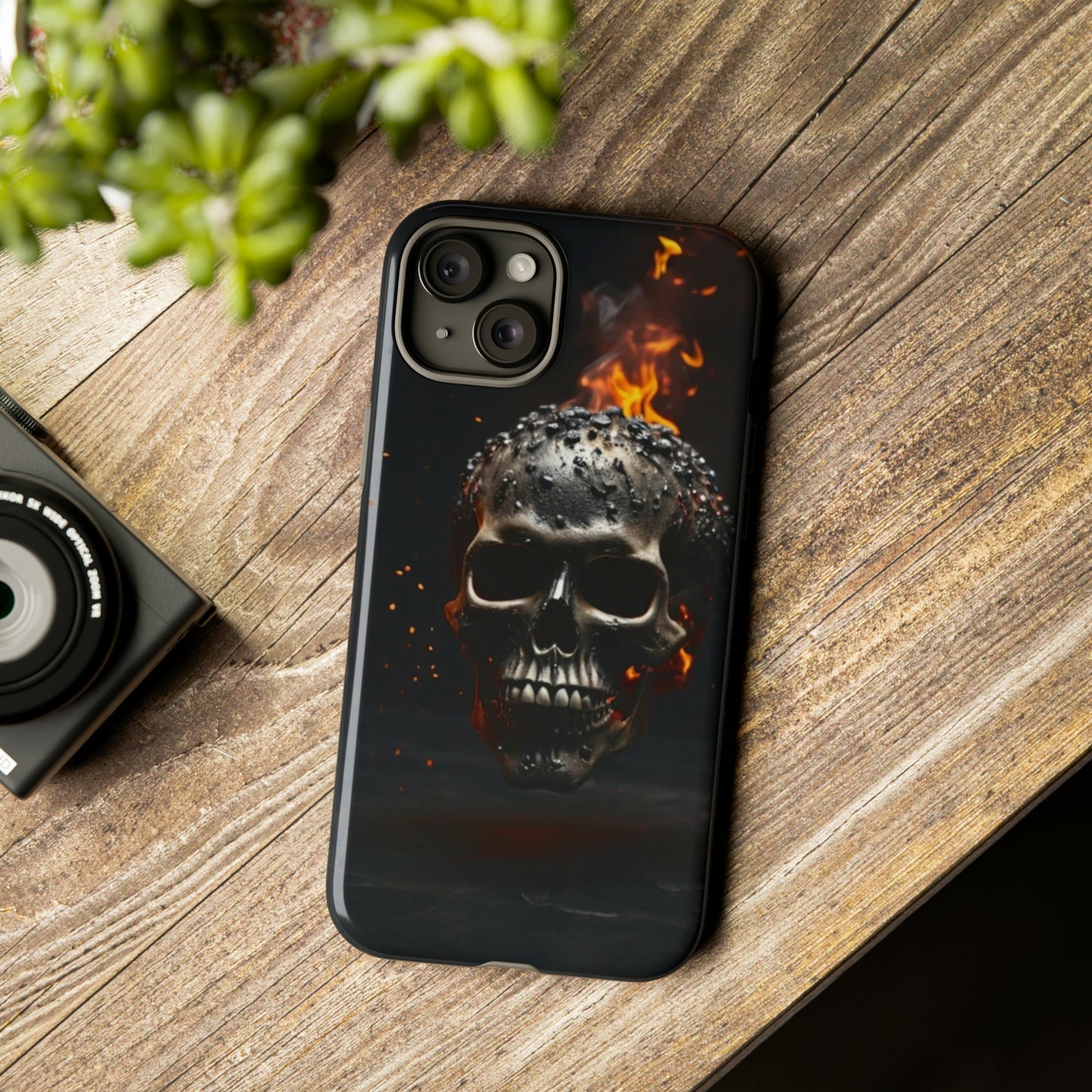 Fiery Skull Tough Case