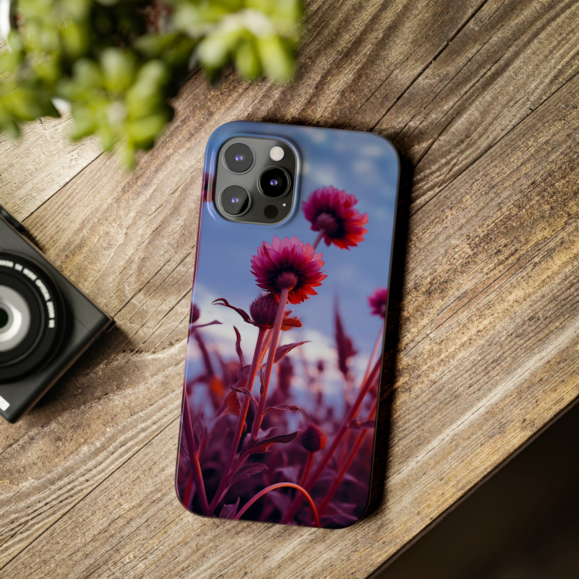 Violet Flower Slim Phone Case - Colorwink