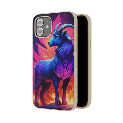 Pink Peculiar Goat Biodegradable Case