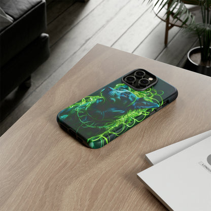 Green Neon Dog Tough Case