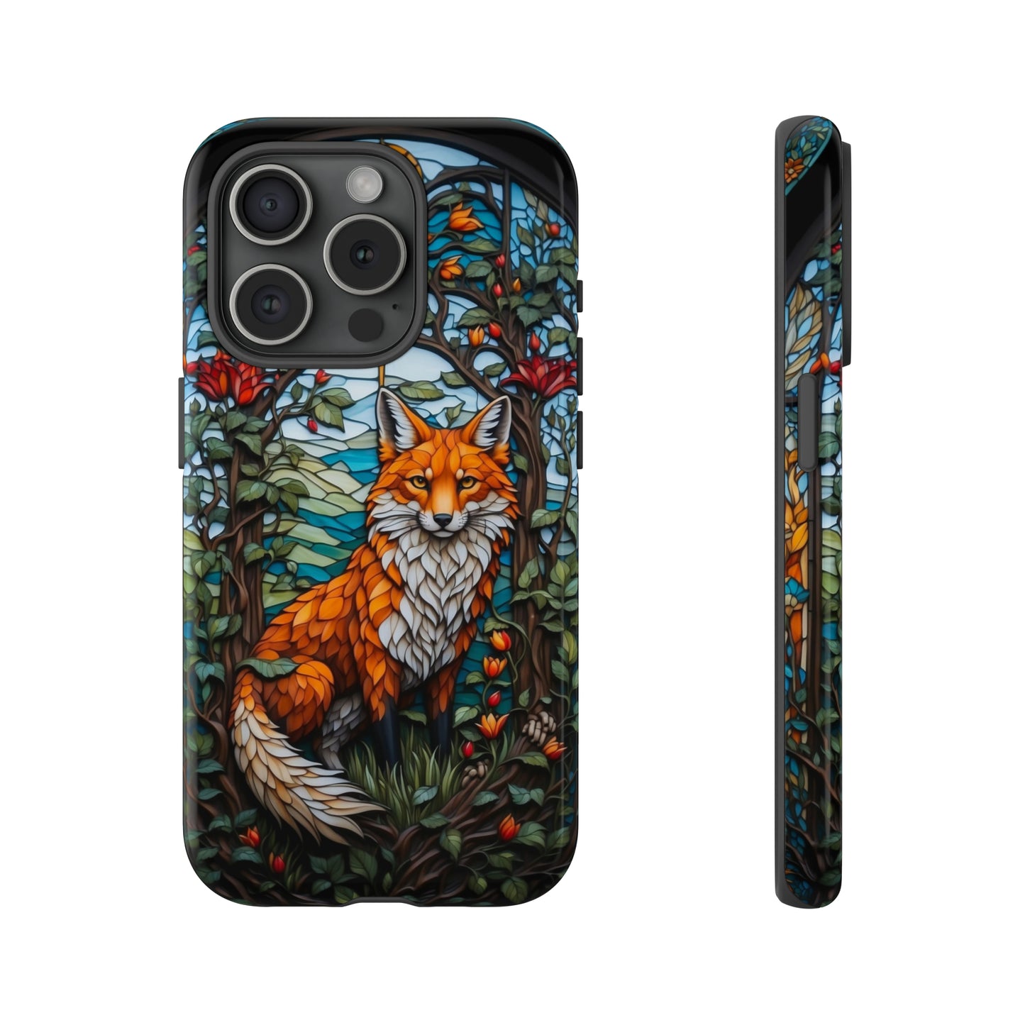 Stained Glass Art of a Fox Tough Case