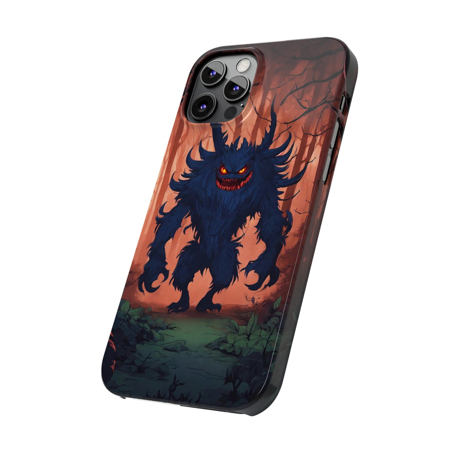 Terrifying Monster Slim Phone Case - Colorwink