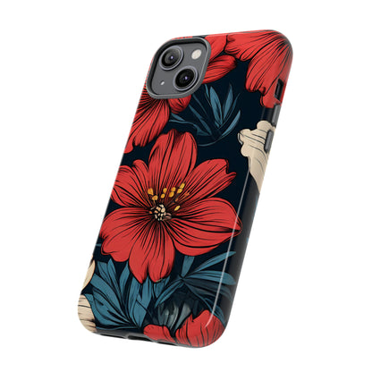 Red Dandelion  Art Design Pattern Tough Case