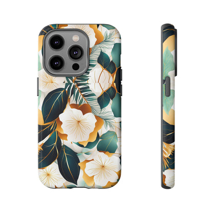 White Flowers Tough Case