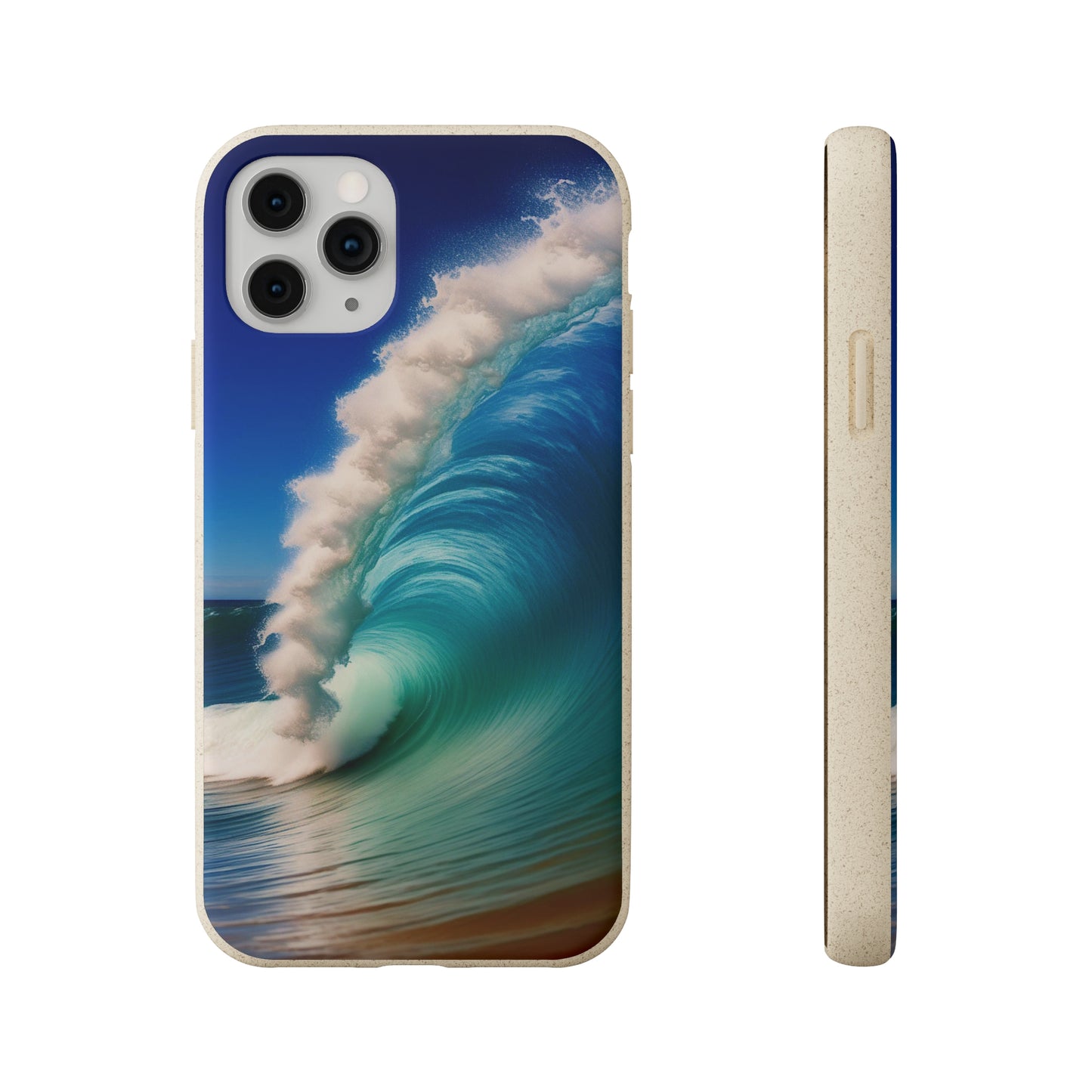 Deep Blue Wave Biodegradable Case