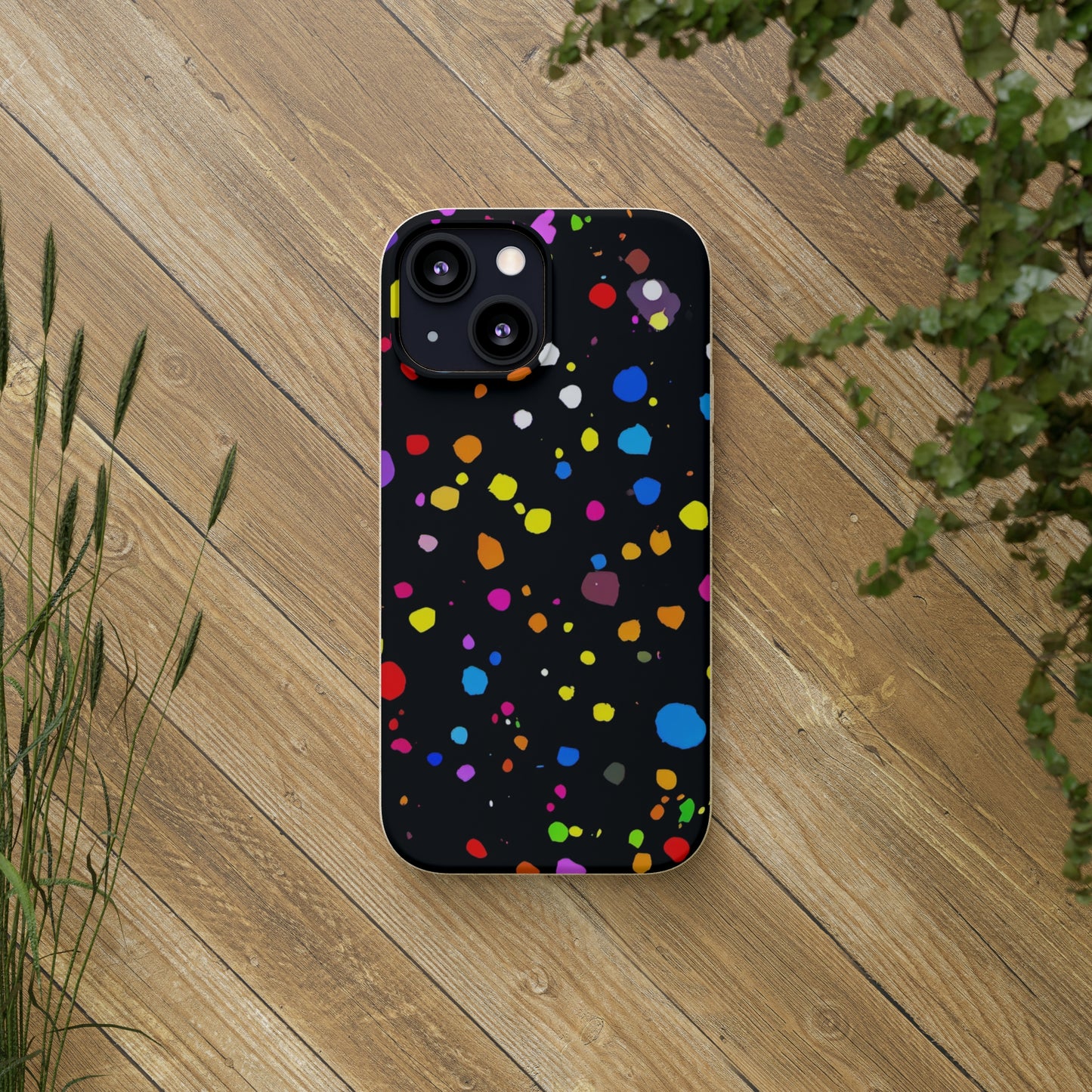 Colorful Dot Parade Biodegradable Case