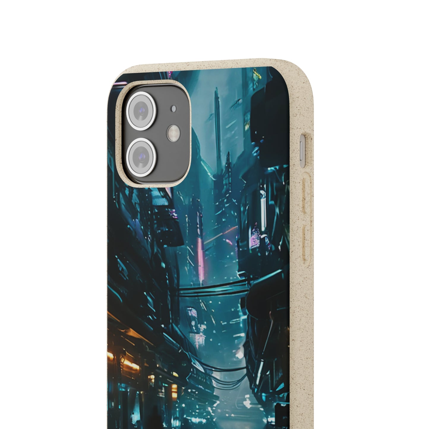 Dystopian Cityscape Biodegradable Case