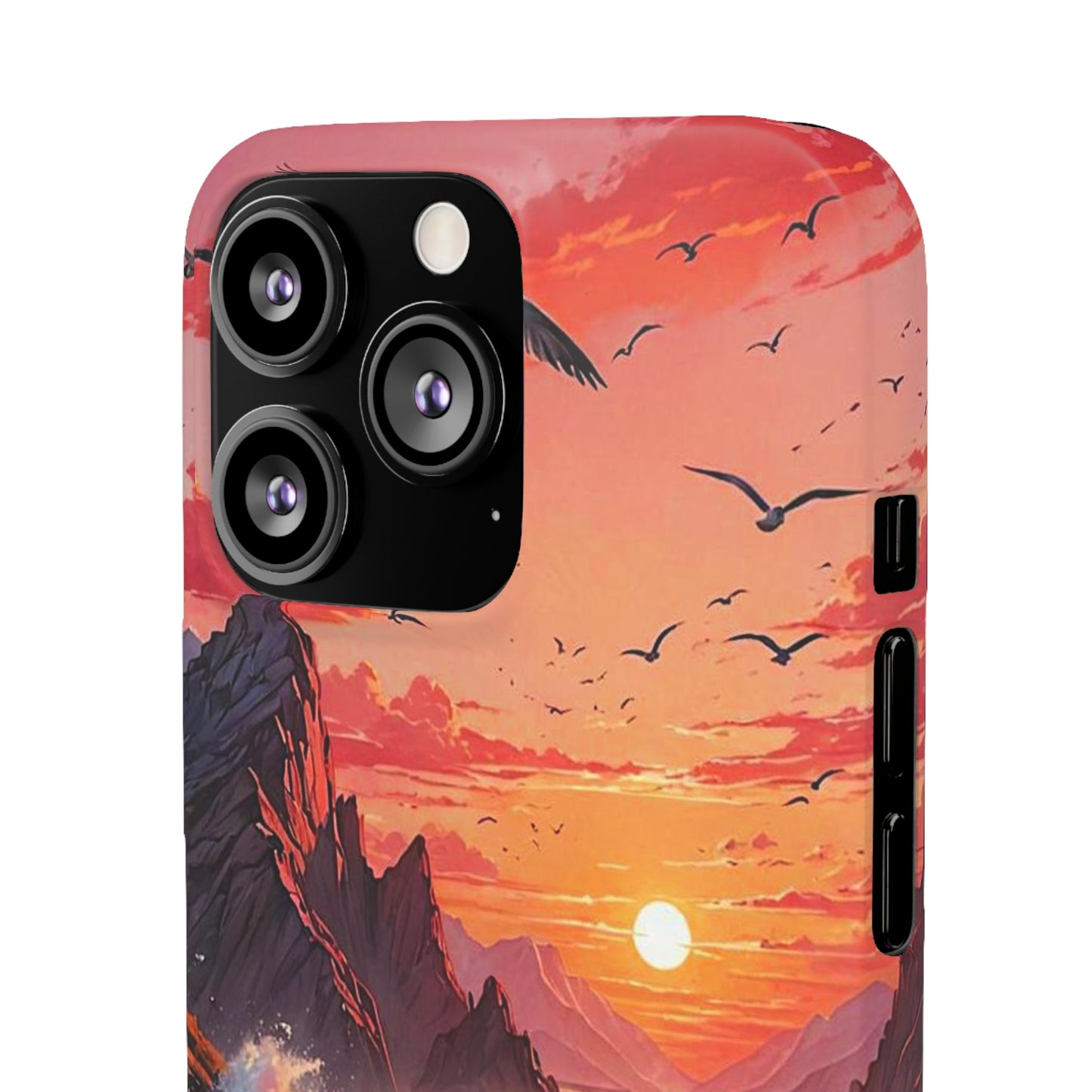 Seagull Sunset Art Snap Case - Colorwink