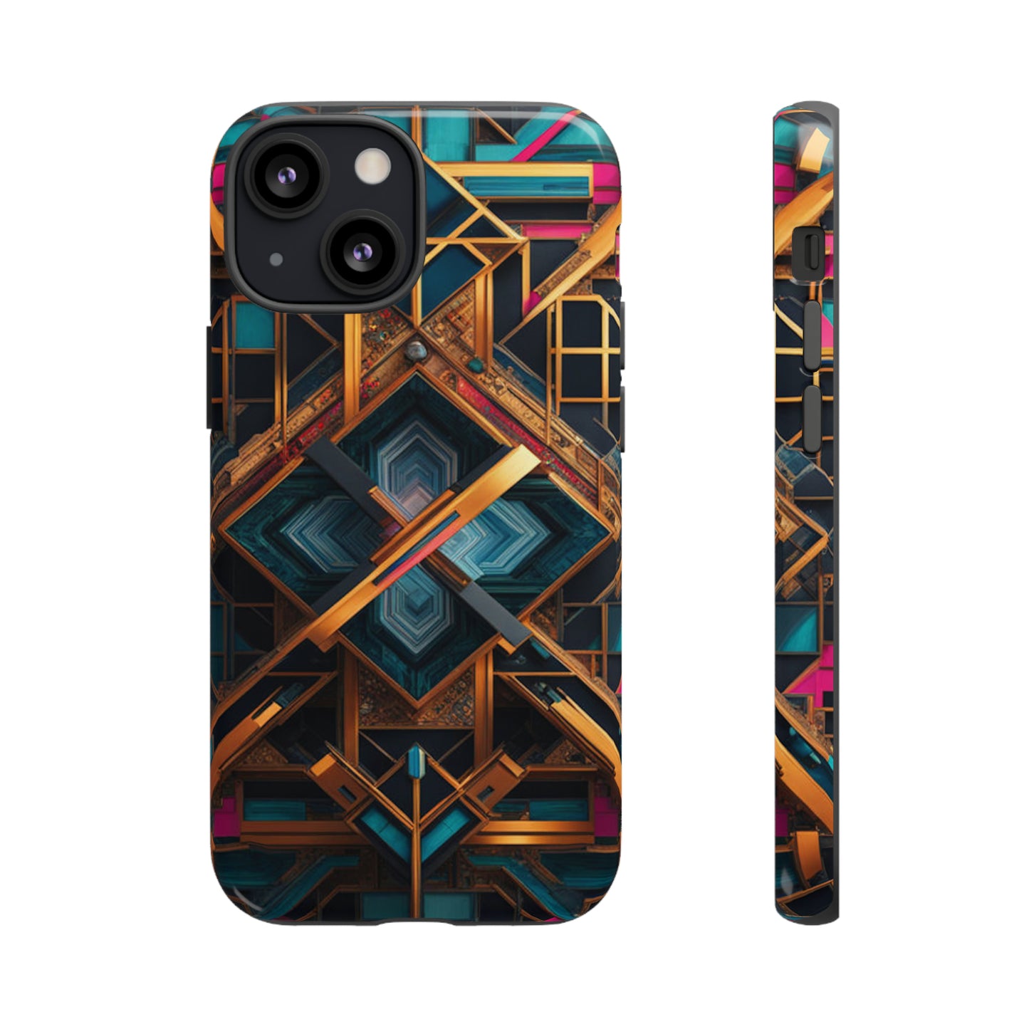 Abstract Tesseract Tough Case