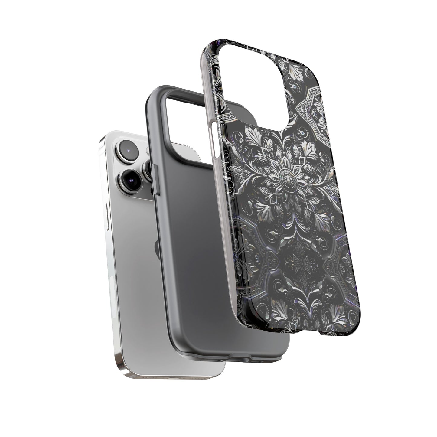 Monochrome Flowers Tough Case