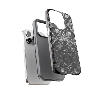 Monochrome Flowers Tough Case